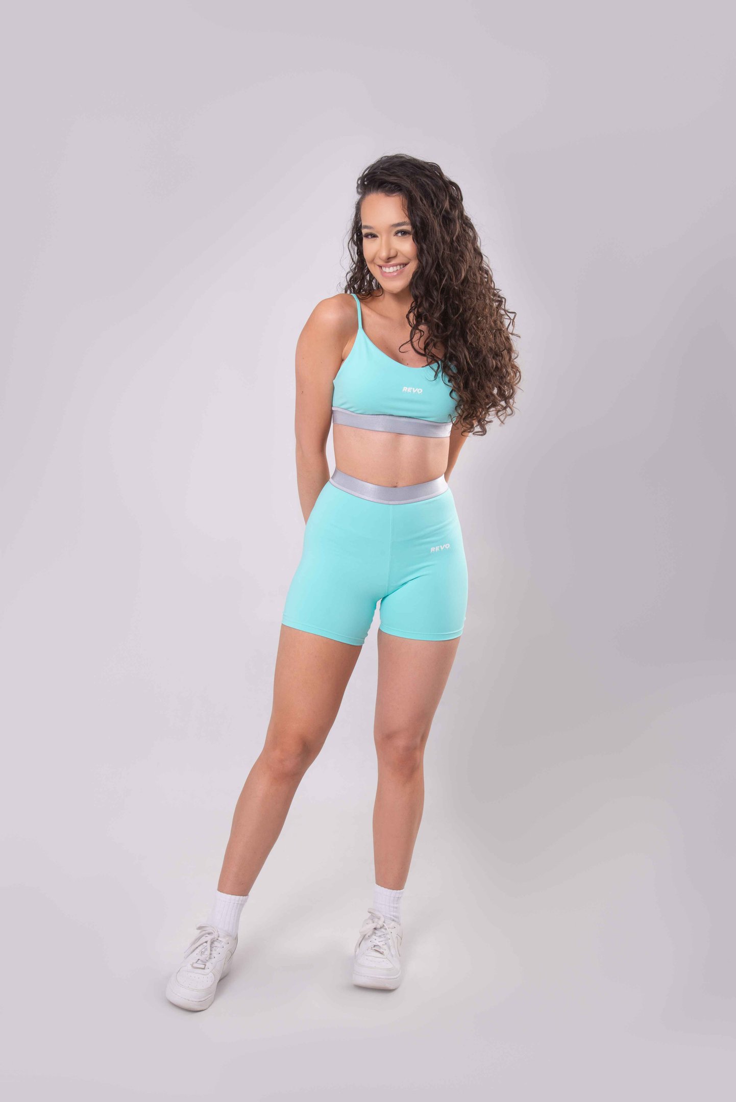 SHORT COMPRESS SUN COLORS - BLUE PARADISE