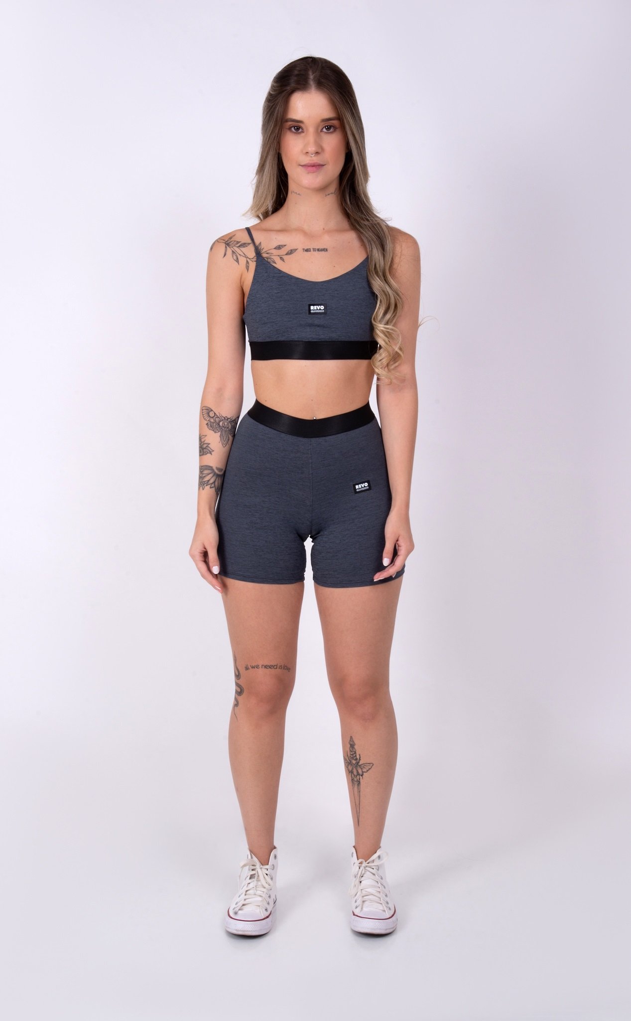 SHORT ESSENTIAL COMPRESS - GRAFITE